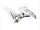 Carénage Moto Honda CBR600RR 2007-2008 - Blanc Or Noir Brillant Playboy