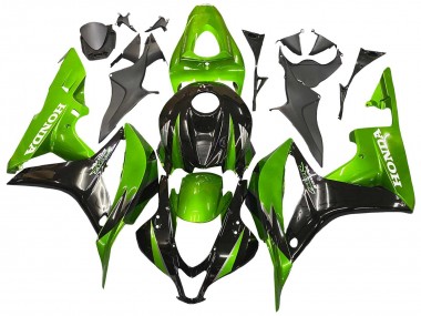 Kits Carénage Moto Honda CBR600RR 2007-2008 - Vert Noir Brillant