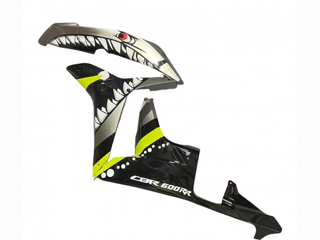 Carénages Moto Honda CBR600RR 2007-2008 - Gris Fluorescent Jaune Requin