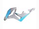 Carénages Moto Honda CBR600RR 2007-2008 - Gris Brillant Bleu Clair