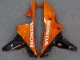 Carénages Moto Honda CBR600RR 2007-2008 - Noir Brillant Orange Flamme