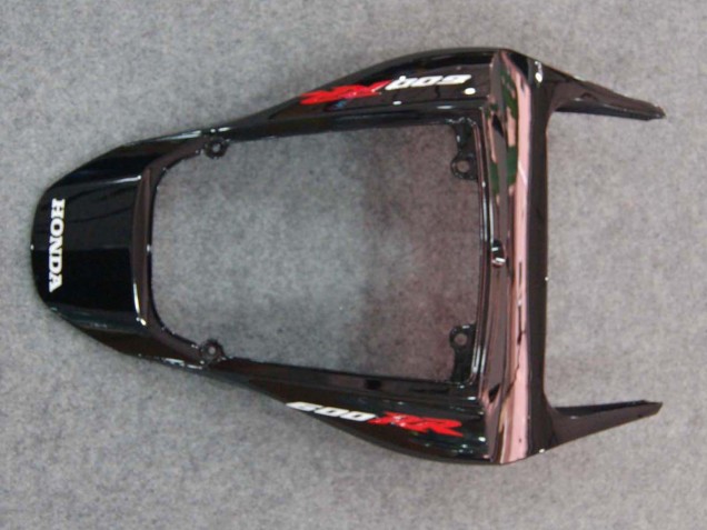 Carénages Moto Honda CBR600RR 2007-2008 - Noir Brillant Orange Flamme