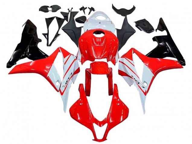 Carénage Moto Honda CBR600RR 2007-2008 - Blanc Rouge Noir Brillant