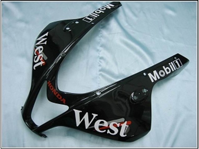 Carénages Moto Honda CBR600RR 2007-2008 - Noir Brillant Blanc West