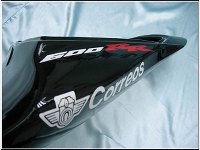 Carénages Moto Honda CBR600RR 2007-2008 - Noir Brillant Blanc West