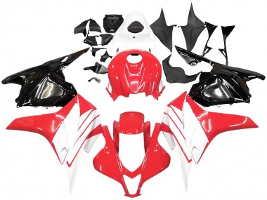 Kits Carénage Moto Honda CBR600RR 2009-2012 - Blanc Rouge Noir Brillant