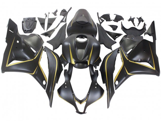 Carénages Moto Honda CBR600RR 2009-2012 - Noir Mat Or
