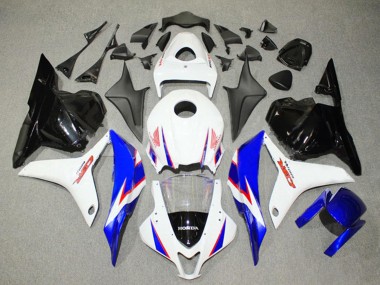 Kits Carénage Moto ABS Honda CBR600RR 2009-2012 - Blanc Bleu Noir Brillant