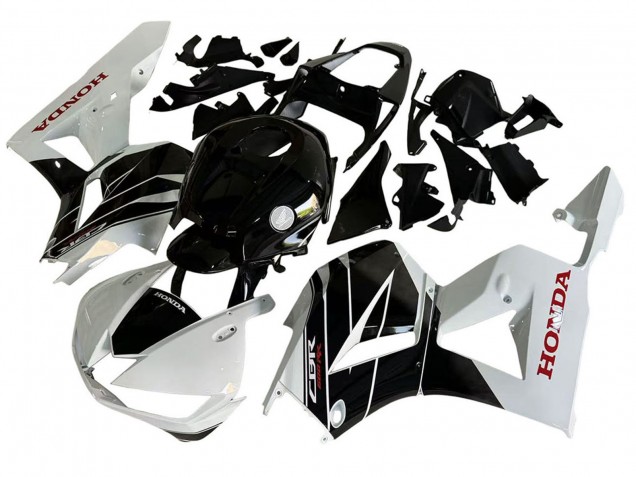 Kits Carénage Moto Honda CBR600RR 2013-2023 - Blanc Noir Brillant
