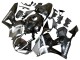 Carénages Moto Honda CBR600RR 2013-2023 - Argent Noir Brillant