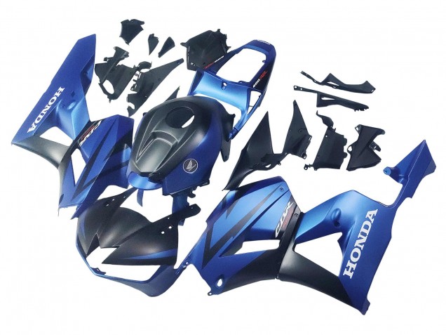 Carénages Moto Honda CBR600RR 2013-2023 - Bleu Noir Mat Courses