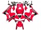 Carénages Moto Honda CBR600RR 2013-2023 - Rouge Blanc Noir