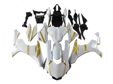 Carénages Moto Yamaha YZF R1 2015-2019 - Blanc Or