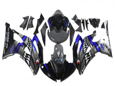 Carénages Moto Yamaha YZF R6 2008-2016 - Bleu Argent Gris Requin