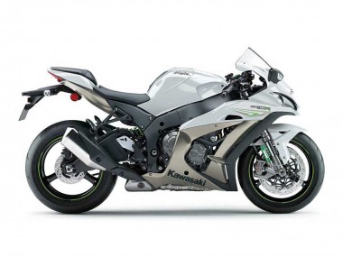 Carénages Moto Kawasaki ZX10R 2016-2020 - Blanc Vert Perle