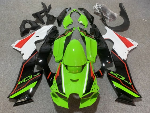 Carénages Moto Kawasaki ZX10R 2021-2025 - Vert Noir Orange Blanc