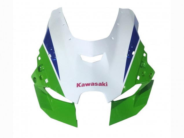 Carénages Moto Kawasaki ZX10R 2021-2025 - Blanc Vert Bleu Noir