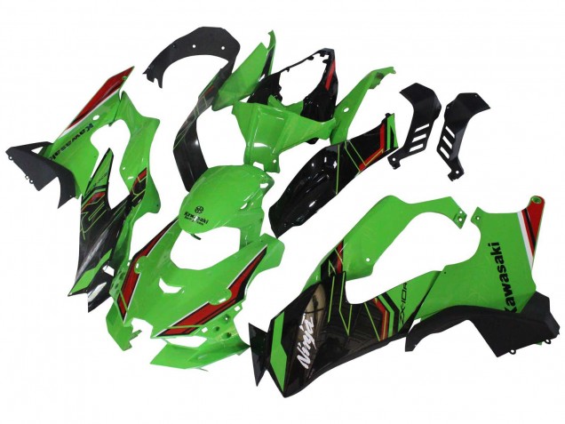 Carénages Moto Kawasaki ZX10R 2021-2025 - Vert Noir Rouge