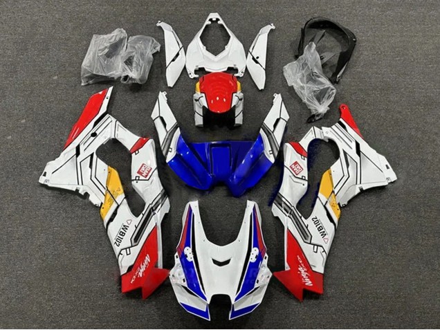 Carénages Moto Kawasaki ZX10R 2021-2025 - Blanc Rouge Bleu Jaune WB102