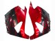 Kits Carénage Moto Kawasaki ZX14R ZZR1400 2006-2011 - Noir Brillant Rouge Flamme