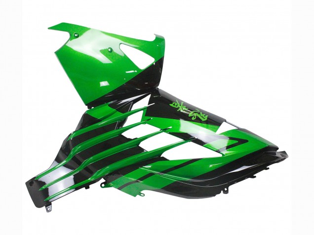 Kits Carénage Moto Kawasaki ZX14R ZZR1400 2012-2024 - Vert Noir Brillant