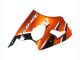 Carénages Moto Kawasaki ZX6R 2000-2002 - Orange Noir