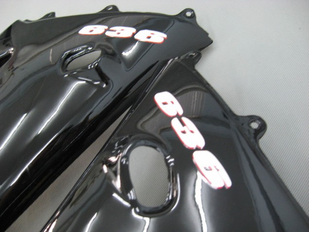 Carénages Moto Kawasaki ZX6R 2003-2004 - Noir Brillant