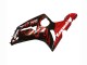 Carénages Moto Kawasaki ZX6R 2003-2004 - Noir Brillant Rouge Flamme