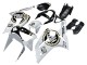 Carénages Moto Kawasaki ZX6R 2003-2004 - Blanc Noir Motul Lucky Strike