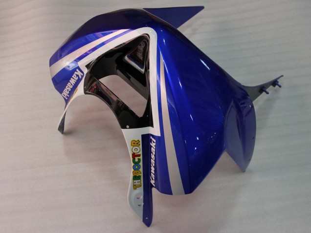 Carénages Moto Kawasaki ZX6R 2003-2004 - Blanc Bleu Rouge Fiat
