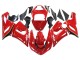 Carénages Moto Kawasaki ZX6R 2005-2006 - Rouge Jaune Noir