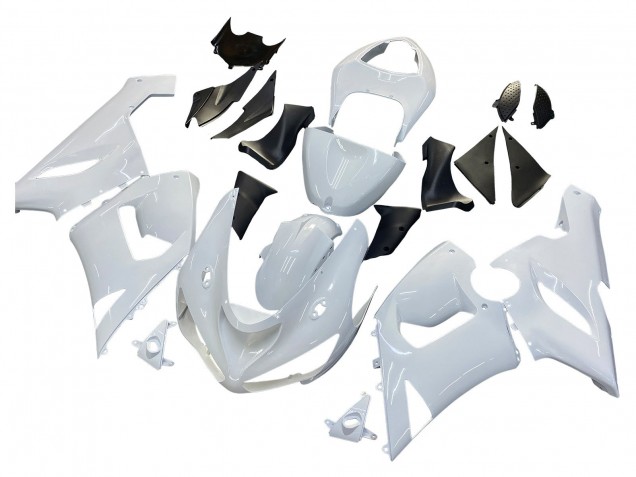 Carénages Moto Kawasaki ZX6R 2005-2006 - Blanc