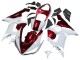 Carénages Moto Kawasaki ZX6R 2005-2006 - Blanc Rouge
