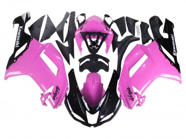 Carénages Moto Kawasaki ZX6R 2007-2008 - Noir Rose Ninja