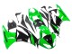 Carénages Moto Kawasaki ZX6R 2009-2012 - Vert Noir Brillant
