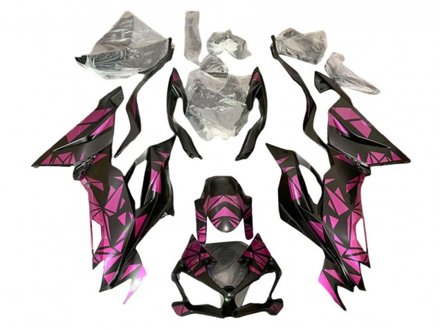 Carénages Moto Kawasaki ZX6R 2019-2022 - Violet Noir