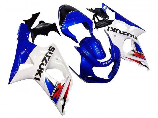 Carénages Moto Suzuki GSXR1000 2000-2002 - Blanc Bleu Rouge