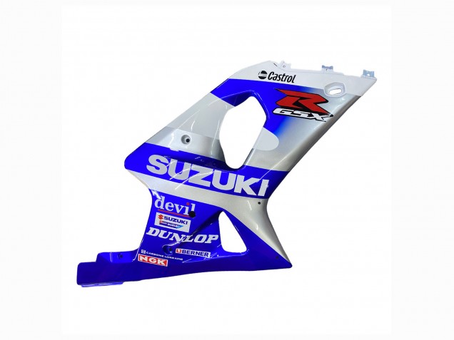 Carénages Moto Suzuki GSXR1000 2000-2002 - Bleu Blanc Argent Castrol Dunlop