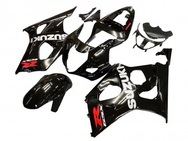 Carénages Moto Suzuki GSXR 1000 2003-2004 - Noir Brillant Blanc Rouge Décalque