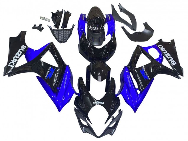Kits Carénage Moto Suzuki GSXR 1000 2007-2008 - Bleu Noir Brillant
