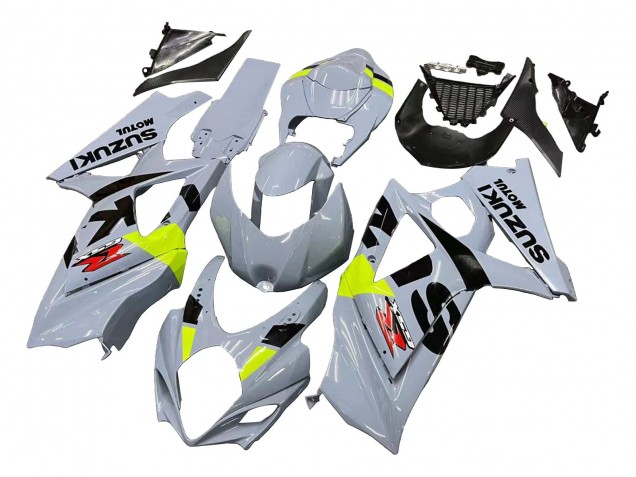 Carénages Moto Suzuki GSXR 1000 2007-2008 - Gris Clair Vert Noir