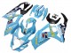 Carénages Moto Suzuki GSXR 1000 2007-2008 - Bleu Clair Jaune Noir Motul Rizla