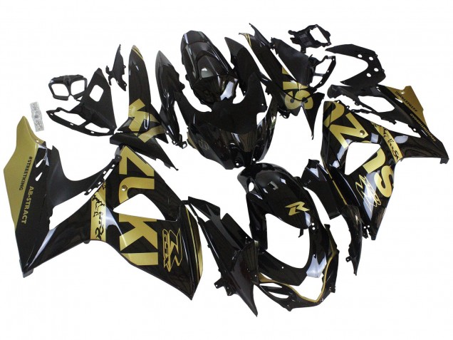 Carénages Moto Suzuki GSXR 1000 2009-2016 - Noir Brillant Or