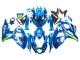 Carénages Moto Suzuki GSXR 1000 2009-2016 - Bleu Clair Vert Motul 29 Ecstar