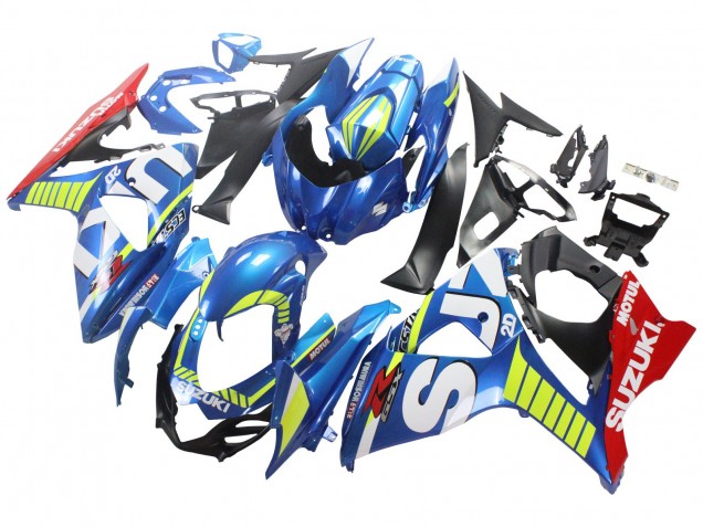 Carénages Moto Suzuki GSXR 1000 2009-2016 - Bleu Clair Vert Rouge Motul