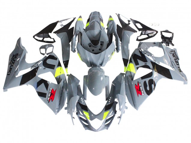 Carénages Moto Suzuki GSXR 1000 2009-2016 - Gris Jaune Néon Noir Motul