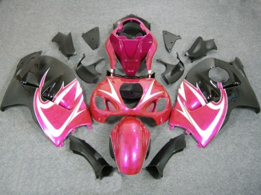 Carénages Moto Suzuki GSXR 1300 Hayabusa 1996-2007 - Rose Blanc Noir