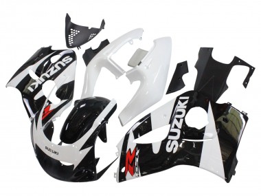 Carénages Moto Suzuki GSXR 600 / GSXR 750 1996-2000 - Noir Blanc