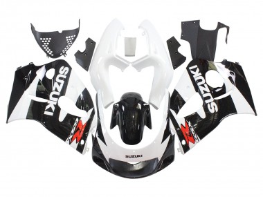 Carénages Moto Suzuki GSXR 600 / GSXR 750 1996-2000 - Noir Blanc