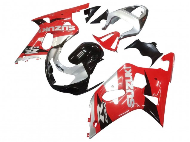 Carénage Moto Suzuki GSXR 600 / GSXR 750 2001-2003 - Rouge Blanc Noir Brillant
